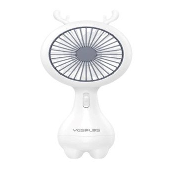 Yesplus Ys-1613 Επαναφορτιζόμενος Mini Ανεμιστήρας Χειρός - Λευκό