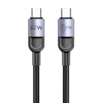 Nine 60W Starlink Καλώδιο φόρτισης δεδομένων USB-C σε USB-C  - Μαύρο