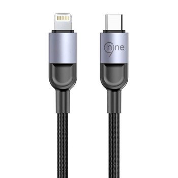 Nine 27W Starlink Καλώδιο φόρτισης δεδομένων USB-C σε USB-LIGHTNING  - Μαύρο