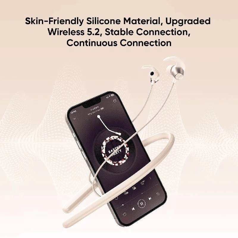 Vidvie BT874 Ασύρματα Ακουστικά με Αντοχή στον Ιδρώτα Χρόνος ομιλίας έως 18 ώρες - Μπεζ