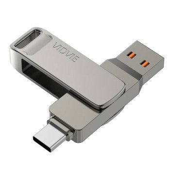 Vidvie 256GB Data Traveler USB 2in1 Flash Disk με σύνδεση USB-A & USB-C (USB2604)