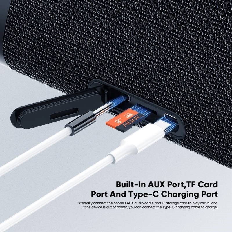 Vidvie 24W Αδιάβροχο Ηχείο Bluetooth με Διάρκεια Μπαταρίας έως 17 ώρες (XL-SP906) - Μαύρο