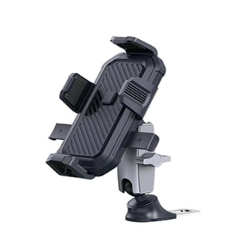 Nine F02 Βάση Κινητού Μοτοσυκλέτας με Κλιπ για τον Καθρέπτη - Μαύρο