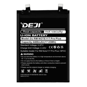 Deji Bp4C Oem Συμβατή Μπαταρία Αντικατάστασης Για Redmi Note 11T Pro Plus - 4400mAh