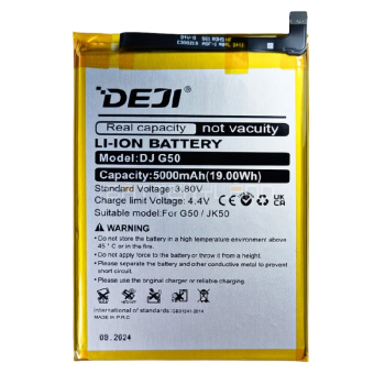 Deji Jk50 Oem Συμβατή Μπαταρία Αντικατάστασης Για Motorola Moto One Power,G7 Power,E7 Plus,G9 Play,G20,G30 - 5000mAh