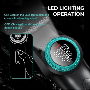 Vgr V-977 Επαγγελματική Επαναφορτιζόμενη Κουρευτική Μηχανή Με 4 Κλίπερς - Μαύρο