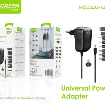 Green-Lyca G1264 8Pin Ρυθμιζόμενος προσαρμογέας τροφοδοσίας πολλαπλών λειτουργιών 30W (3-12V)