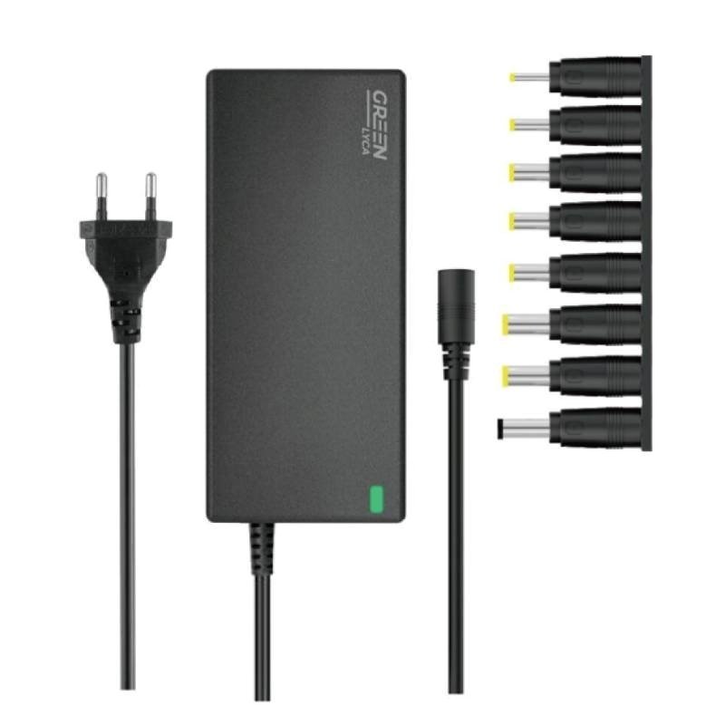 Green-Lyca G1269 45W Auto-Voltage Regulating Multi-Function Laptop Charger 8-Pin