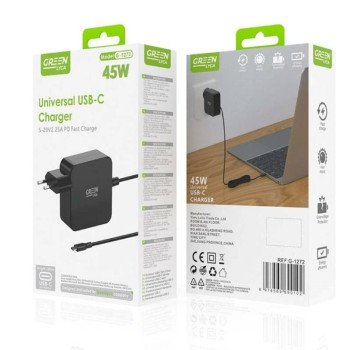 Green-Lyca G1272 USB-C PD 45W φορτιστής Τροφοδοτικό για Laptop-Notebook