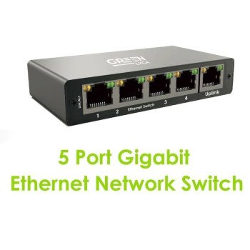 Green-Lyca GL69660 Διακόπτης δικτύου 1000mbps Gigabit Ethernet 5 θυρών